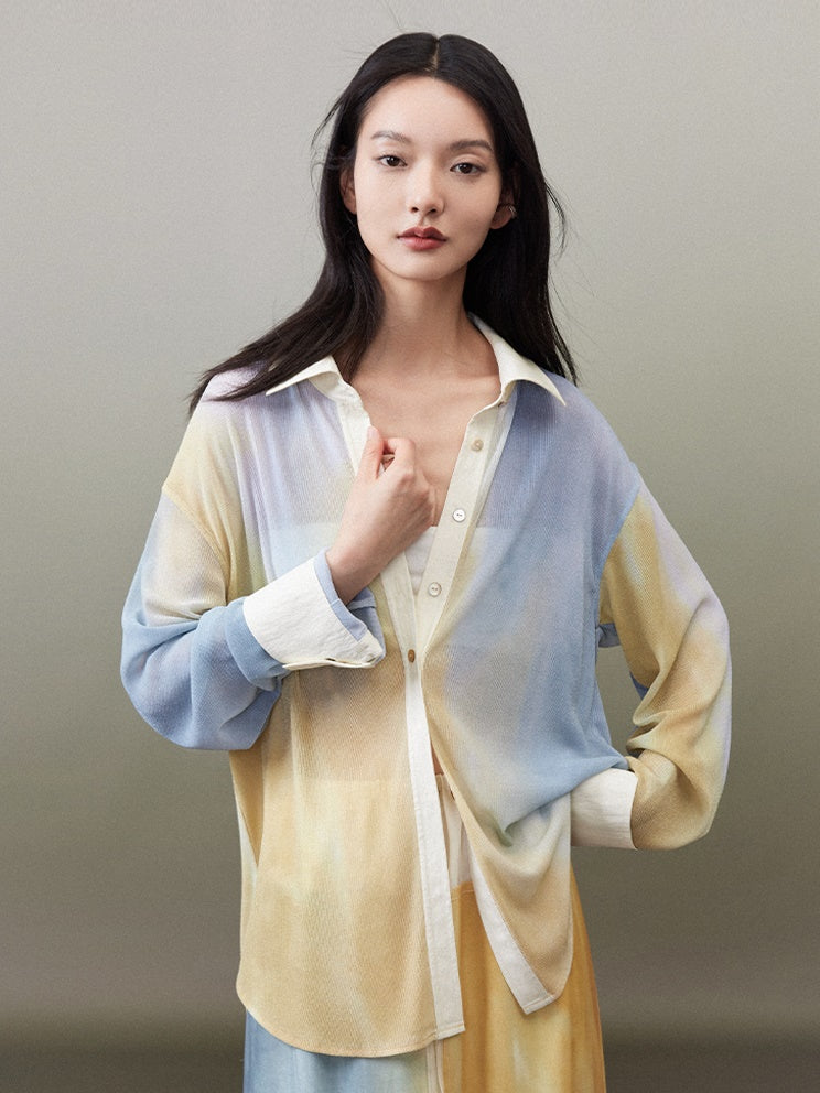 Tidal Blue OverSize Shirt