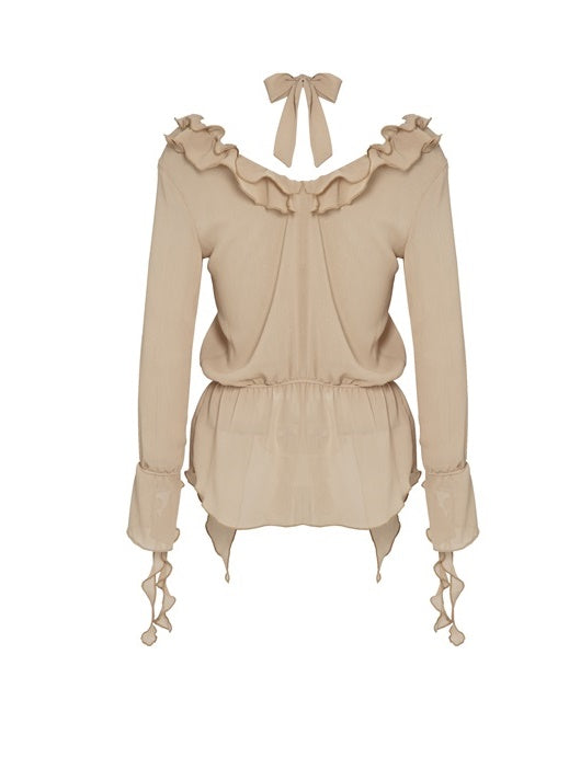 Frill Long-sleeved Shirt