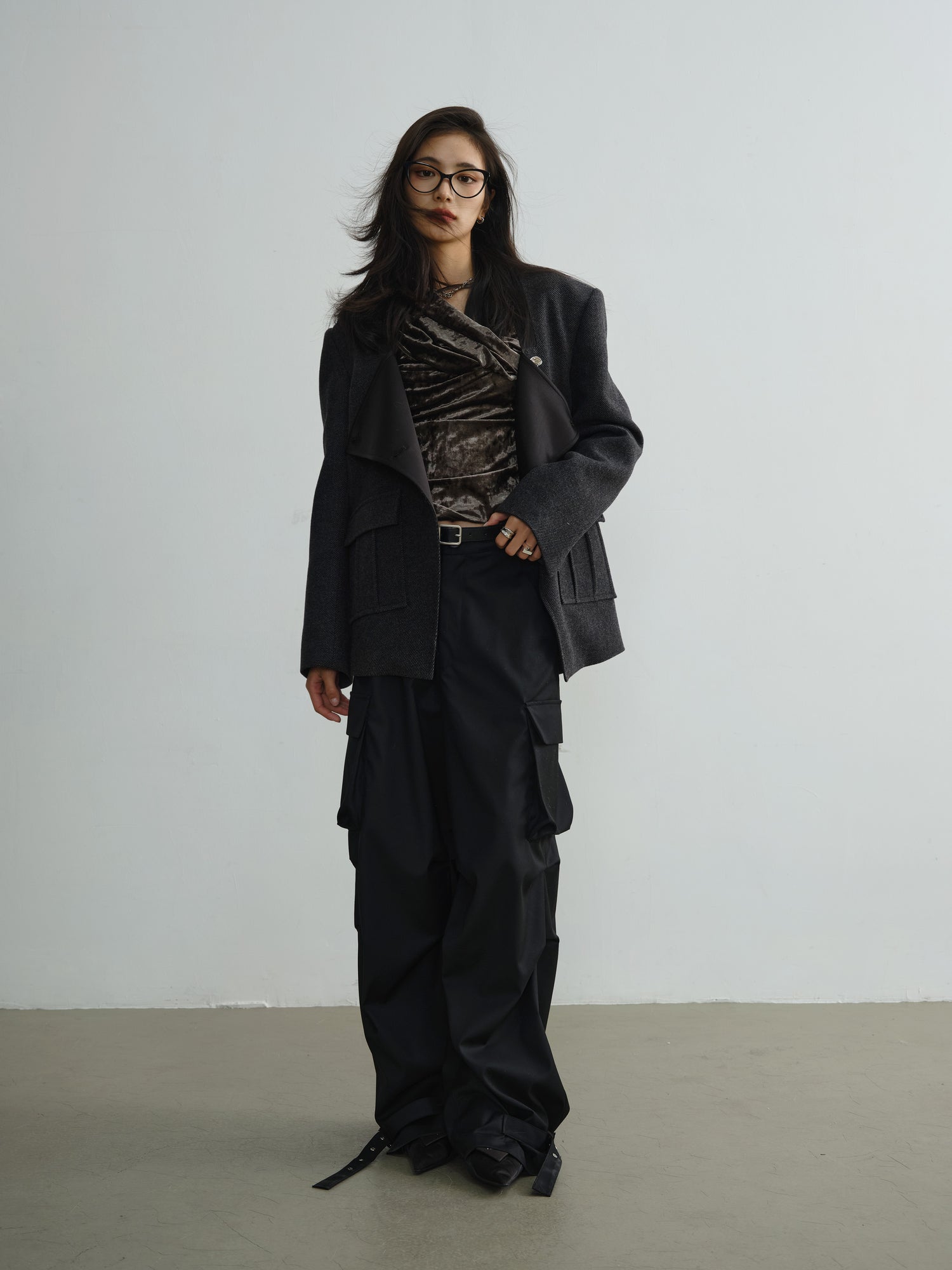 Work Style Three-dimensional Pocket Pants