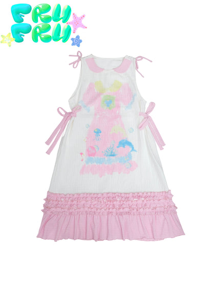 Sticking bedruckte Cartoon Sundress