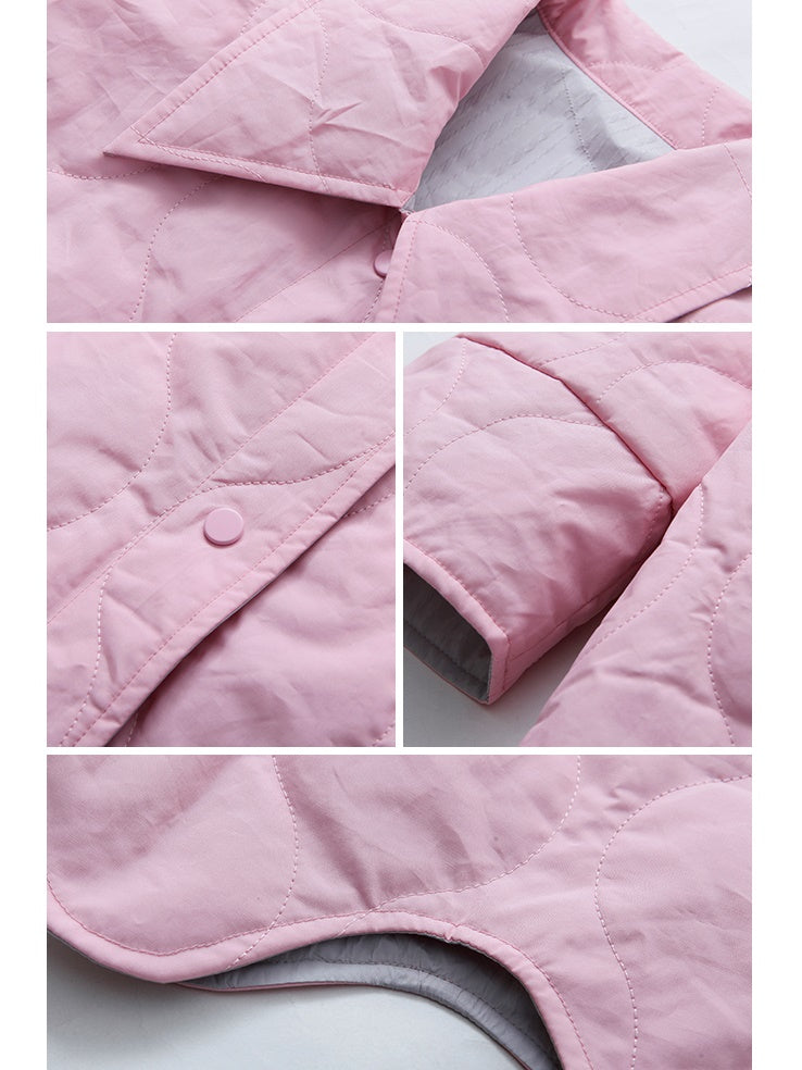 Reversible Lightweight Rhombus Padded Jacket