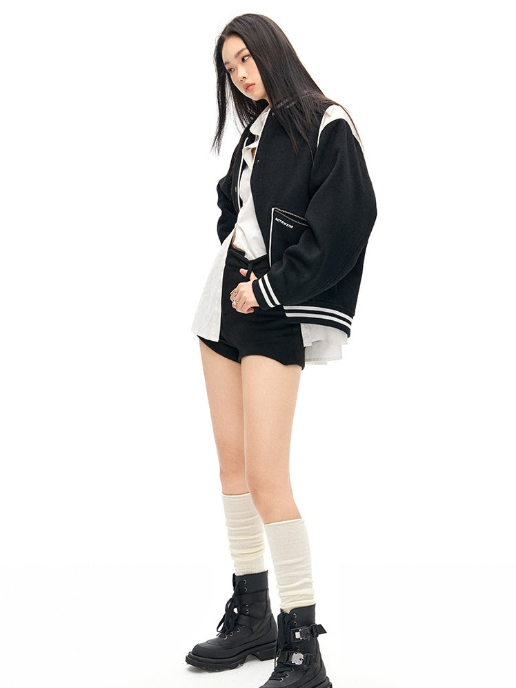 Baseball Jersey Woolen Jacket