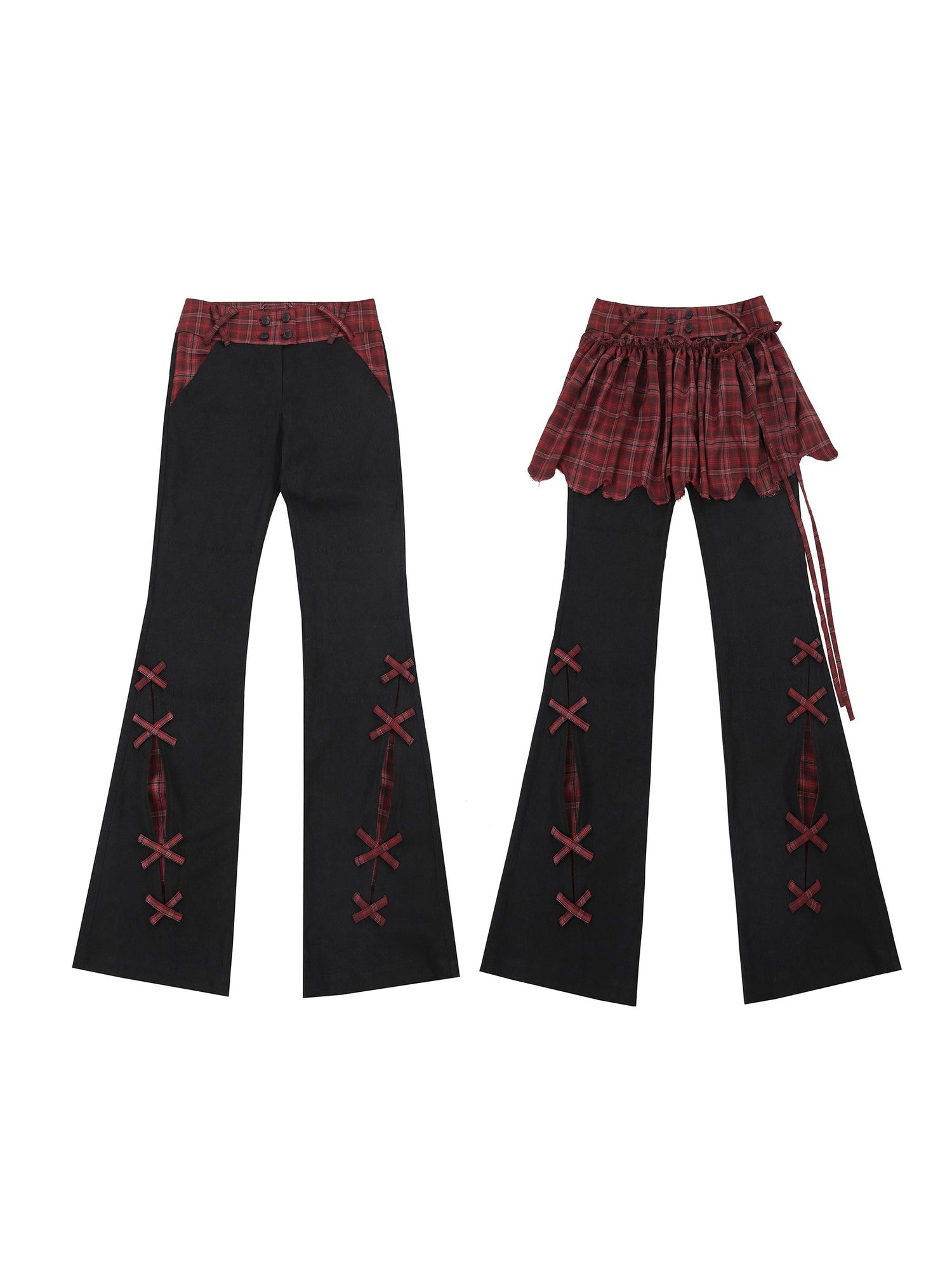 Detachable APRON Casual Pants