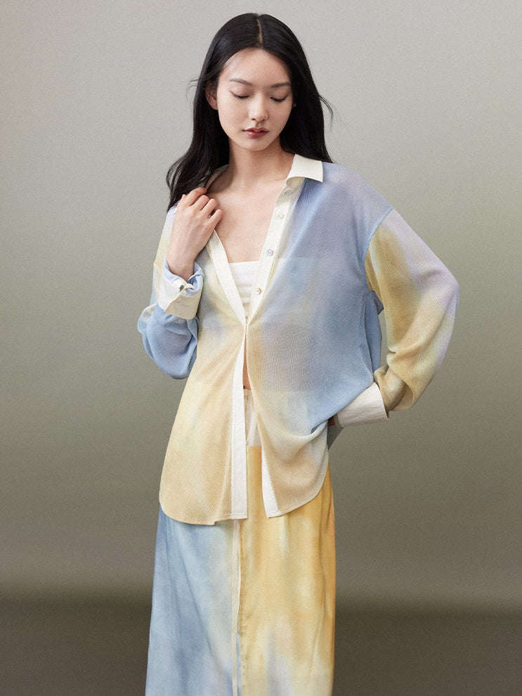 Tidal Blue OverSize Shirt