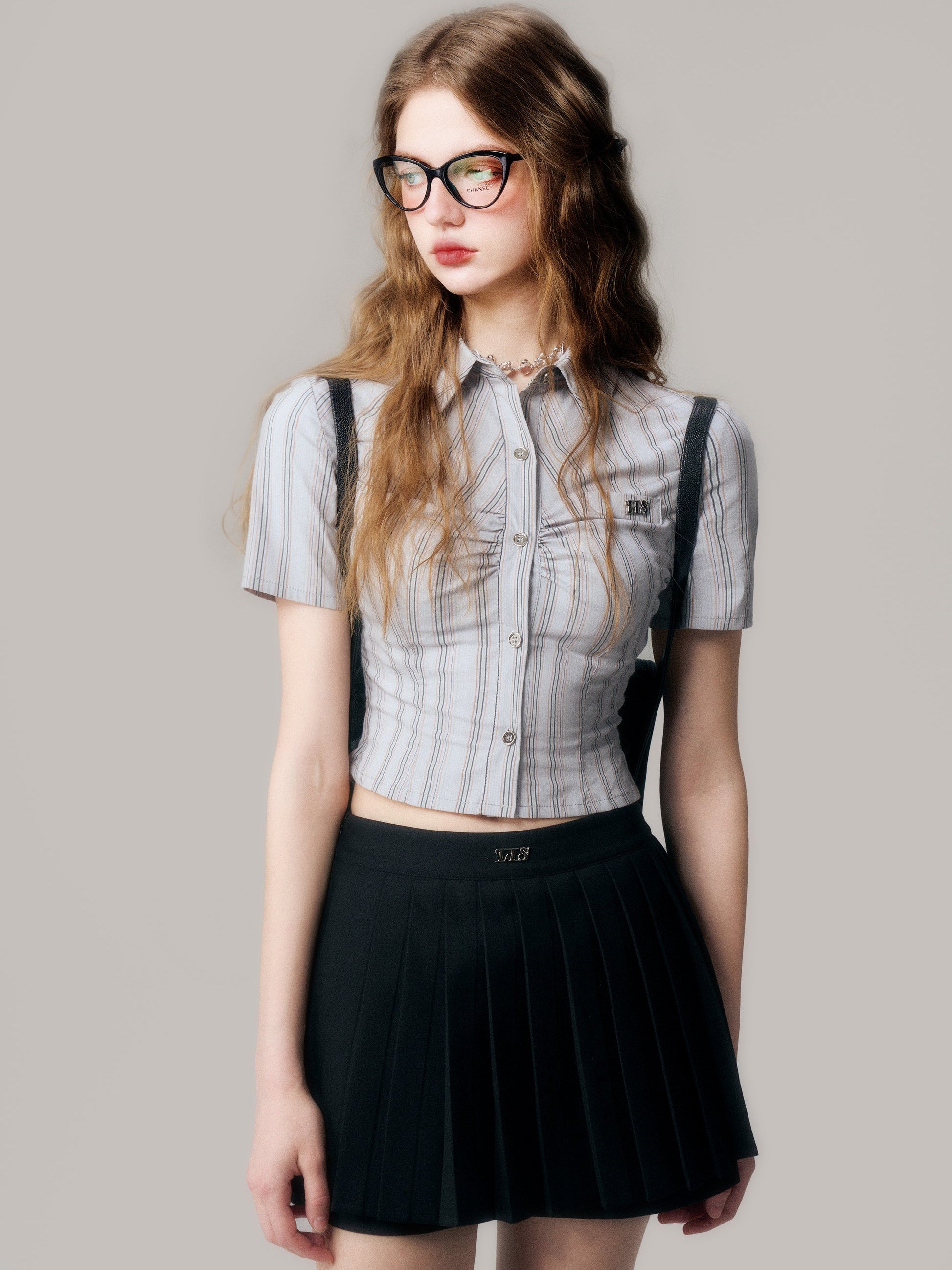 Striped Short-Sleeed Shirt