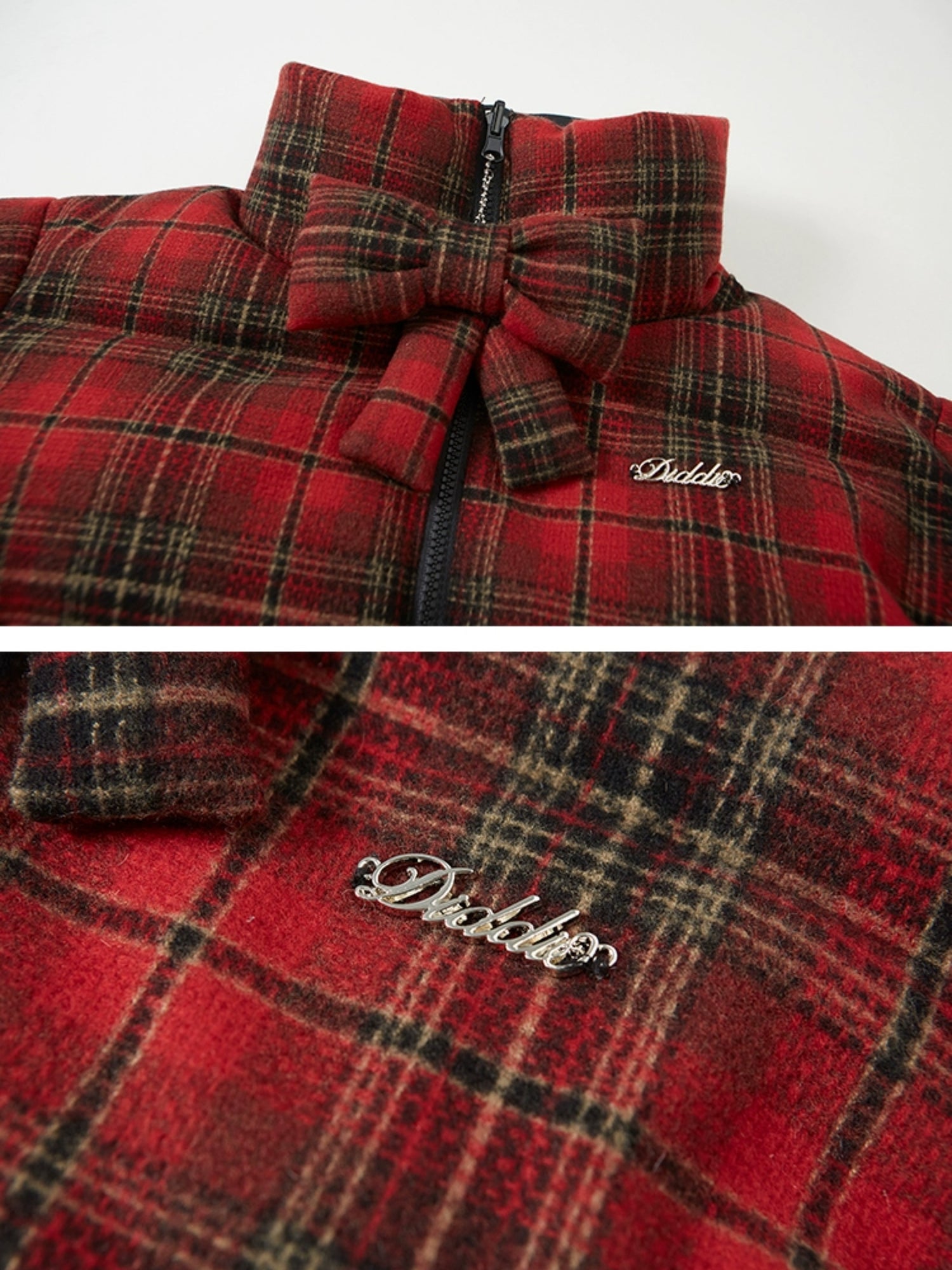 Plaid Reversible Short Jacket