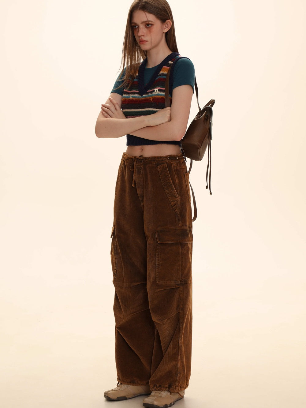 Corduroy Straight Casual Wide-Pants – ARCANA ARCHIVE