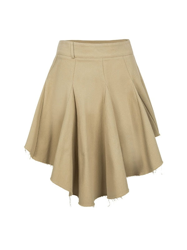 Irregular Hem Circular Skirt