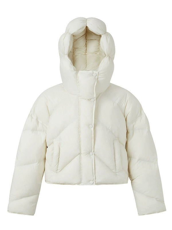 Bud Hooded Short Down Jacket