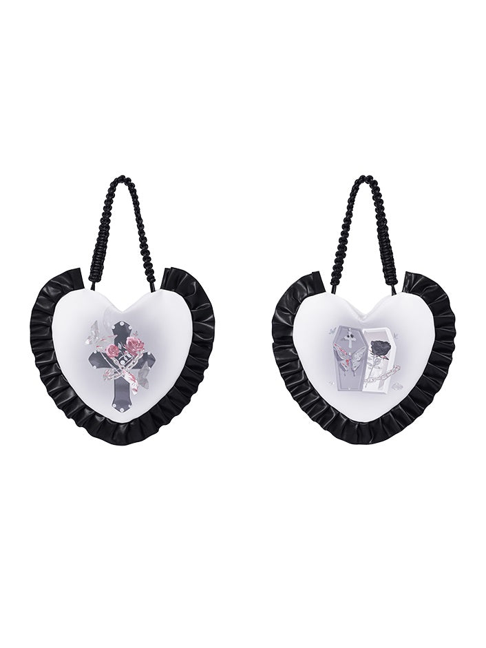 Frill Stitch Heart Armpit Bag