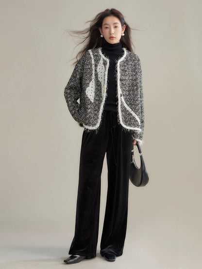 Stitch Design Monotone Tweed Jacket