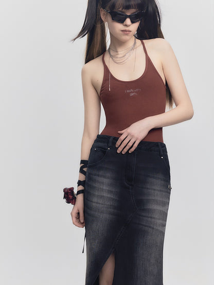 Drucken Sie U-Neck-Camisole