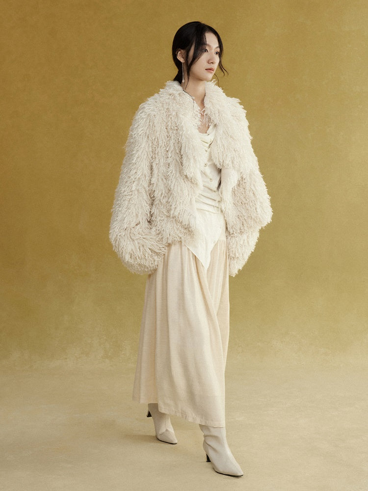 Short Eco-friendly Fur Fluffy Coat