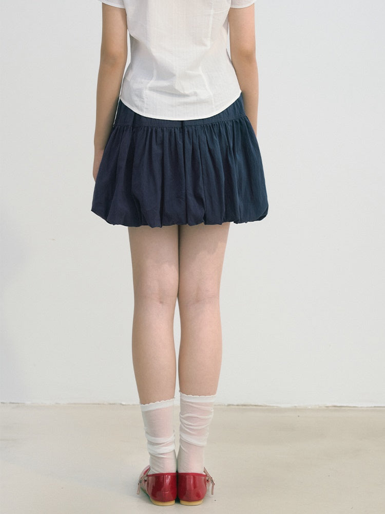 Elastic Waist Bud Skirt