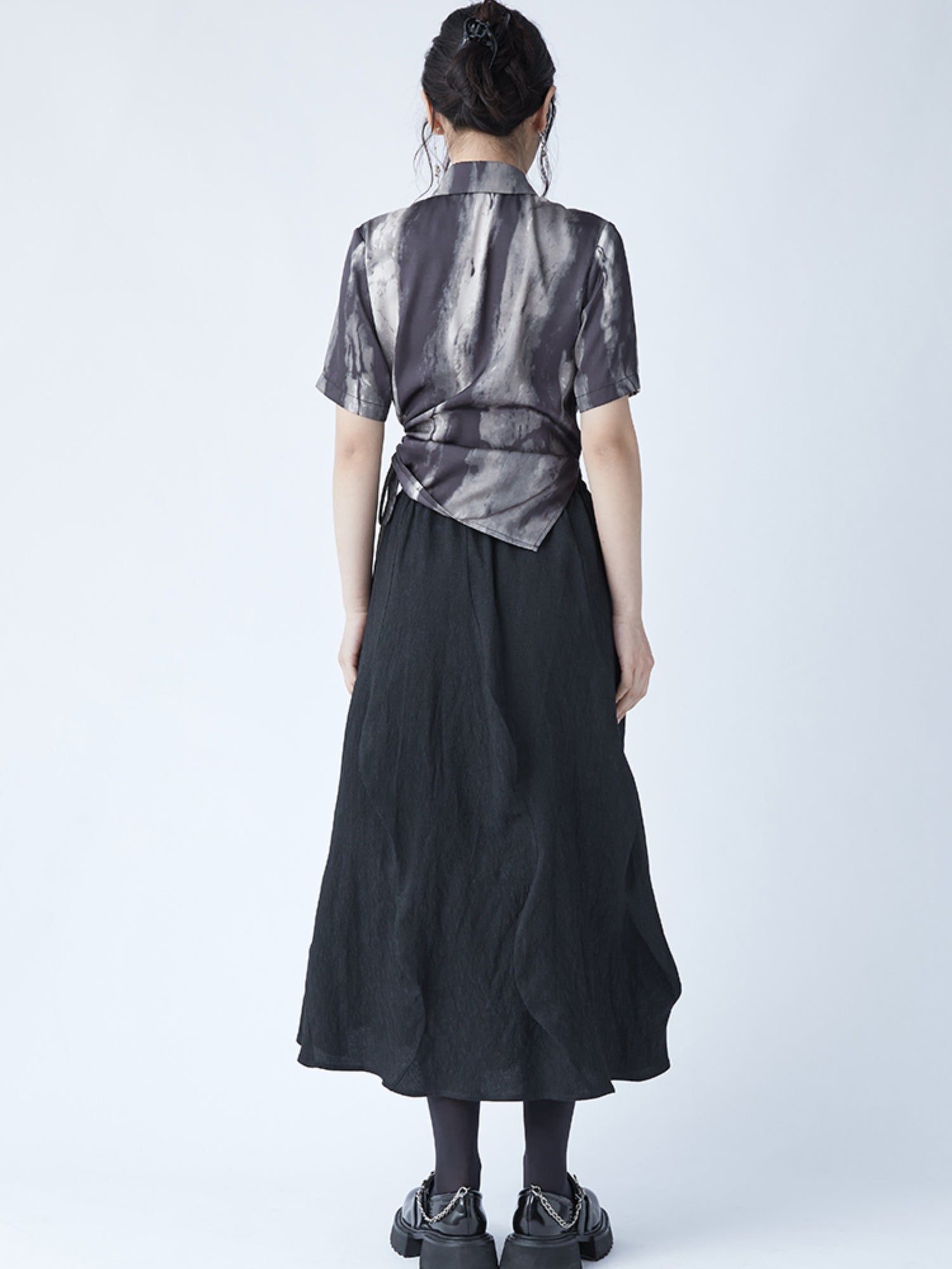 Irregular Wave A-line Skirt