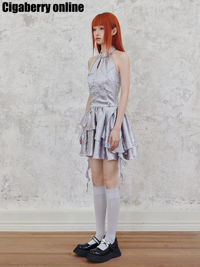 Shiny Glitter Halter Neck Dress ARCANA ARCHIVE Shiny Glitter Halter Neck Dress ARCANA ARCHIVE
