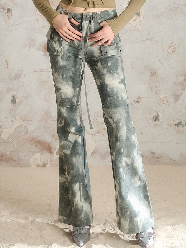 Printed Slim Fit And Booted Pants