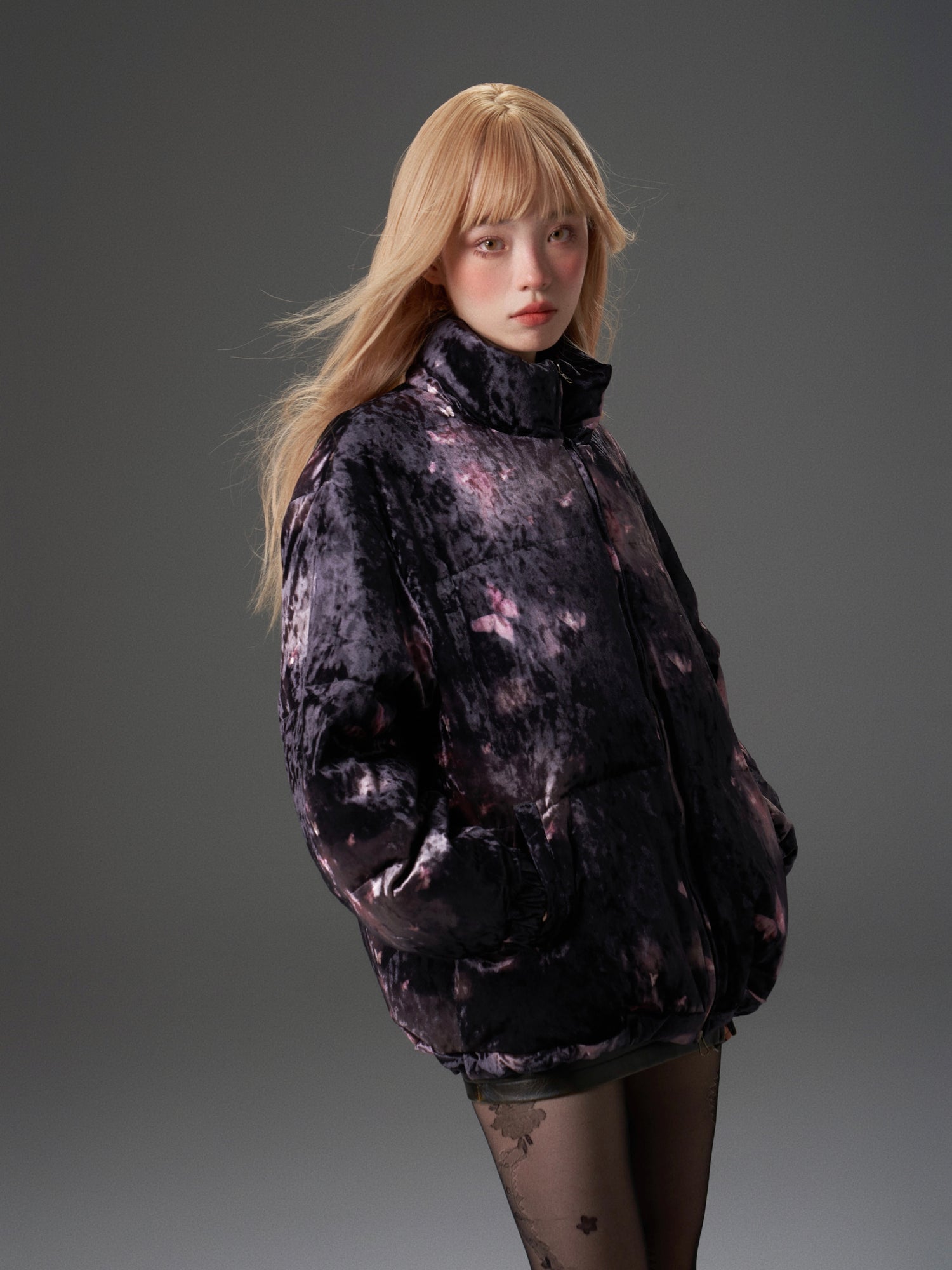 Schmetterlingsjacke aus Samt -Velvet Butterfly Down