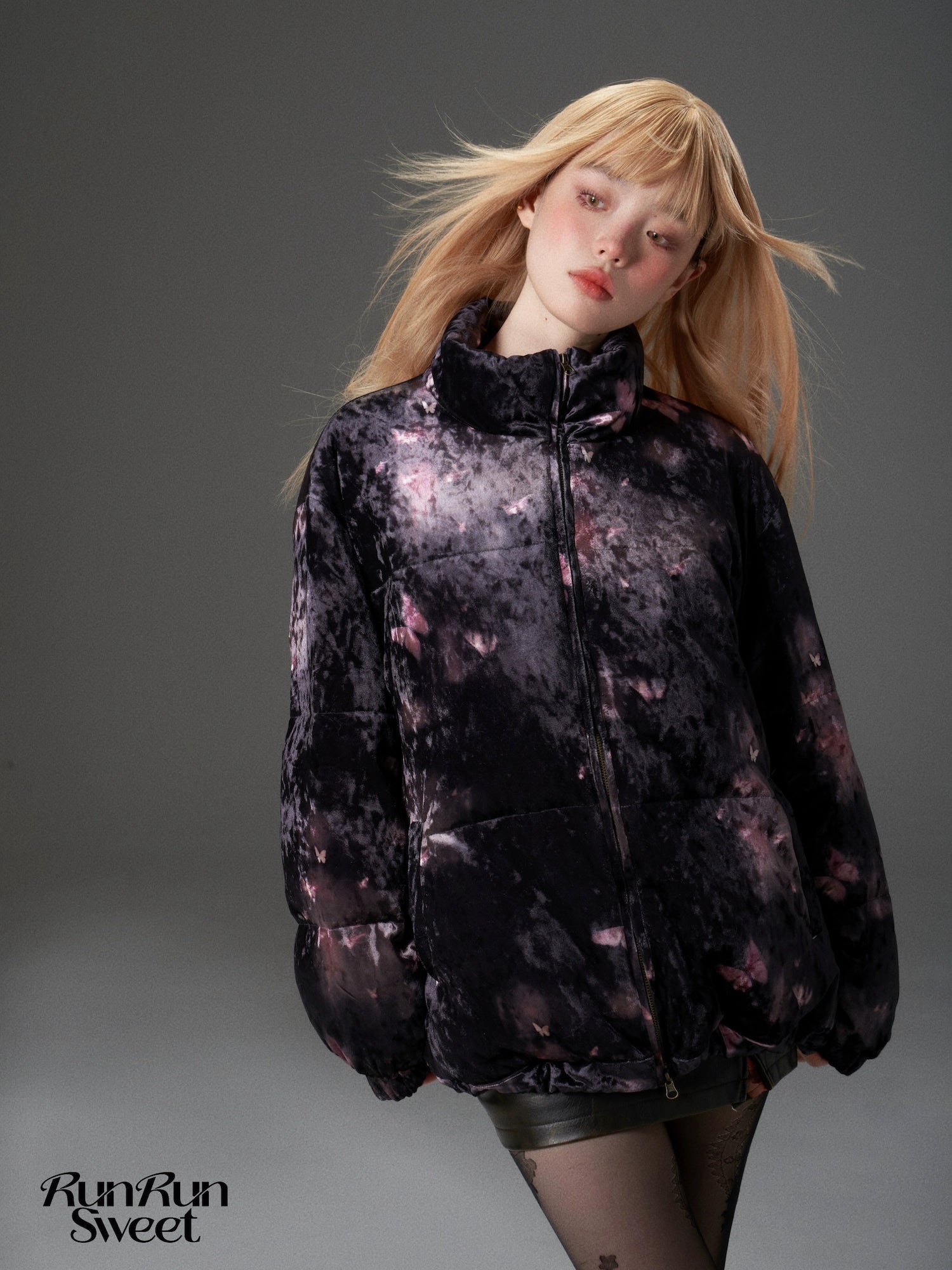 Schmetterlingsjacke aus Samt -Velvet Butterfly Down