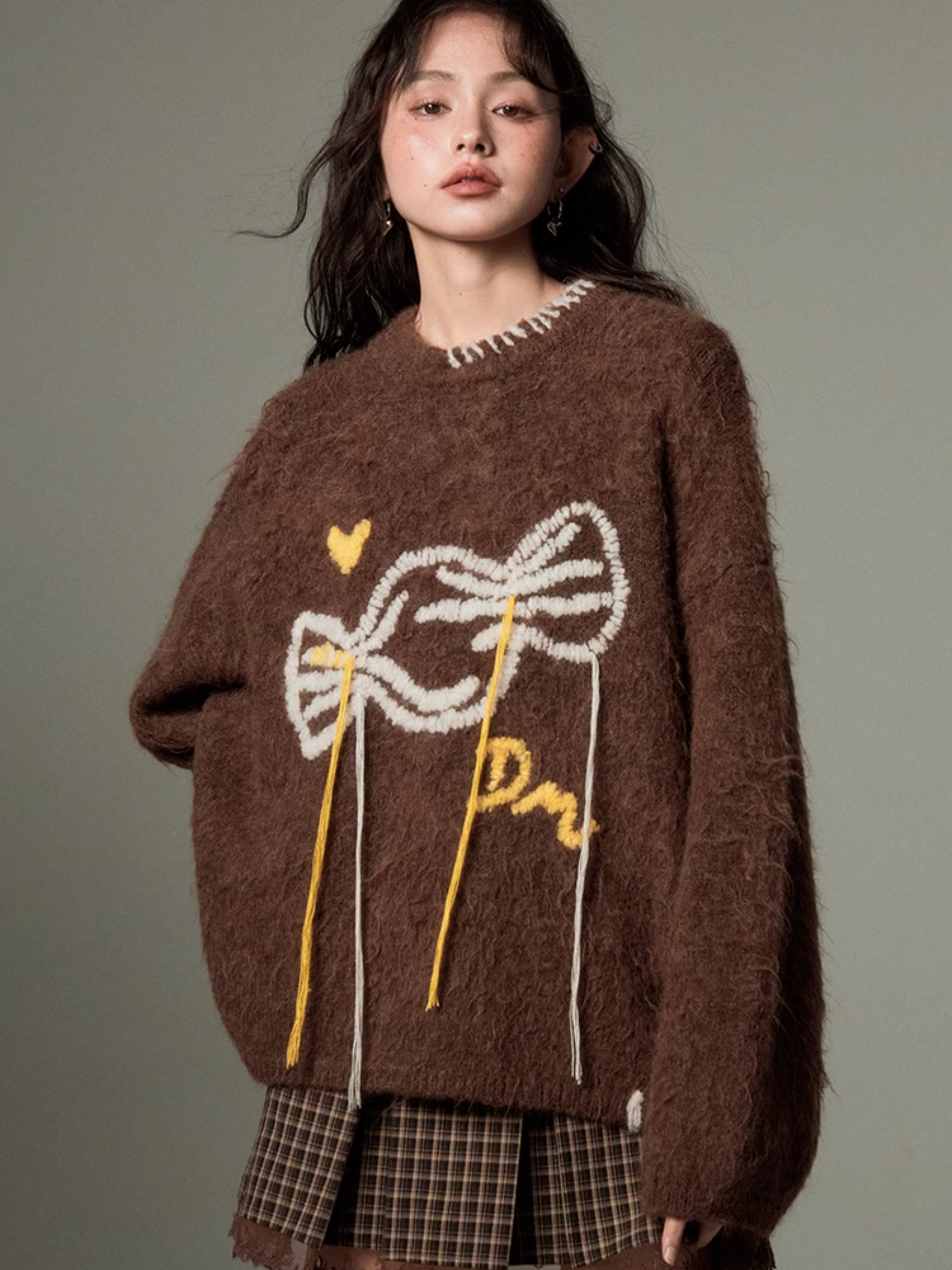 Soft Waxy Candy Embroidered Sweater