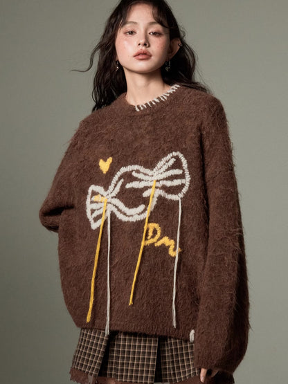 Soft Waxy Candy Embroidered Sweater