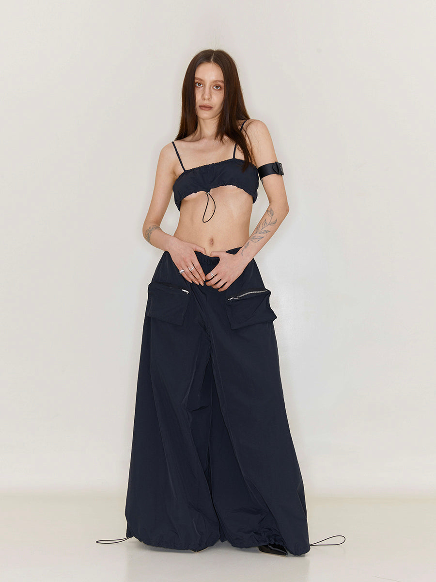 Loose Wide-leg Mopping Casual Pants