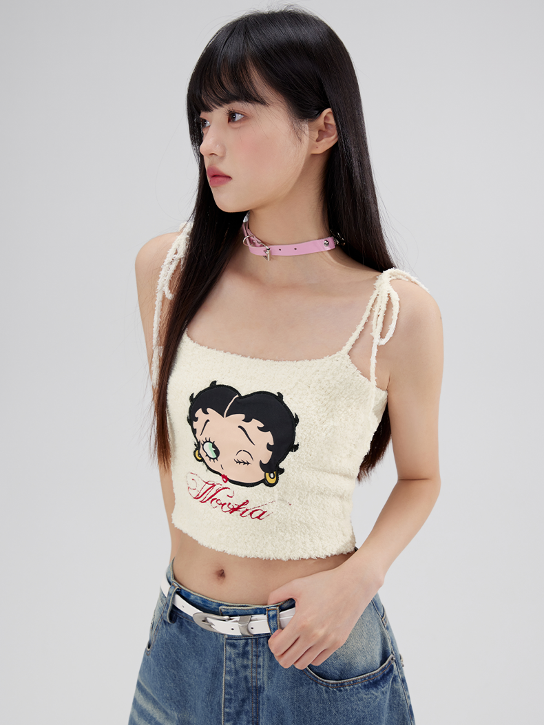 Patch Embroidered Knitted Camisole