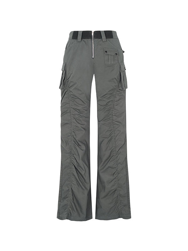 Molecule Women's Himalayan Hipsters Low Rise Flared Cargo Pants