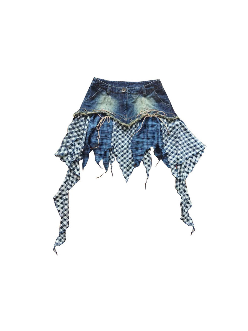 Broken Feeling Irregular Design Denim Skirt – ARCANA ARCHIVE
