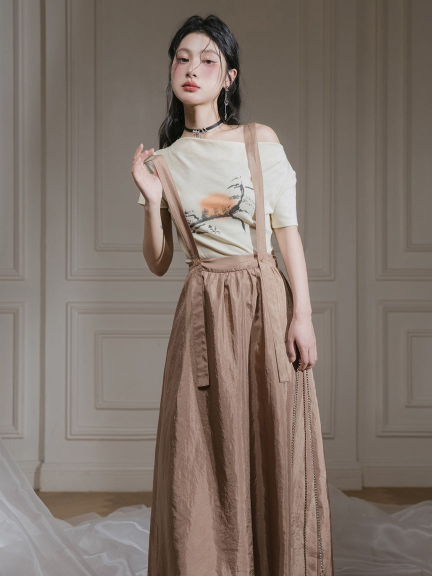 Suspender Long Skirt - Main Image