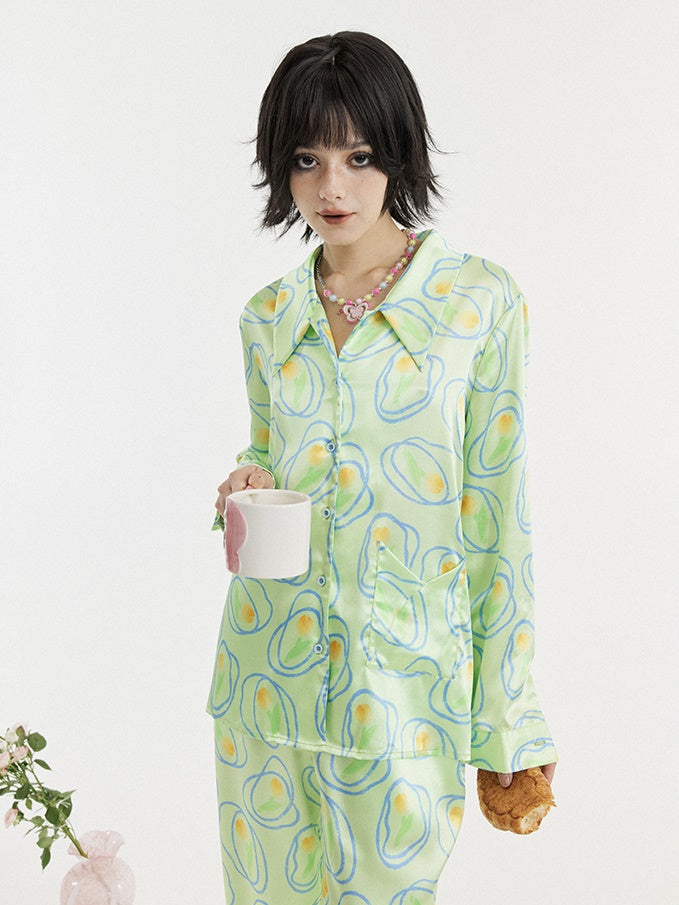 Tulip Print Pajamas