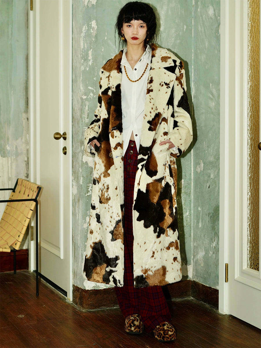 Eco-Friendly Fur Loose Long Coat