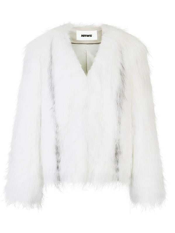 Marble Fox Fur Jacket