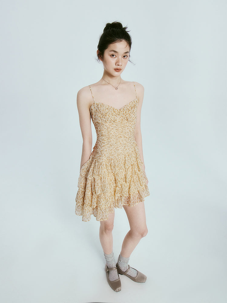 Daisy Flower Cake Slip Dress