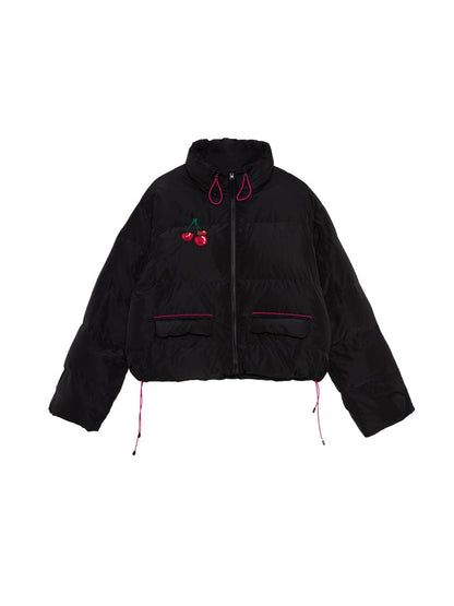 Cherry Broidery Down Jacket &amp; Jirt