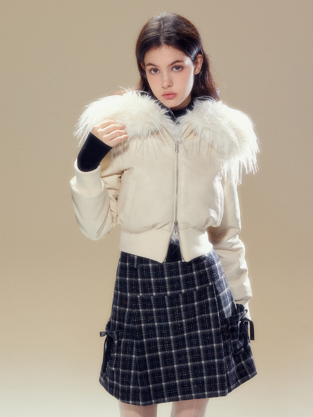 Reversible Lapel Curly Eco Friendly Fur Jacket