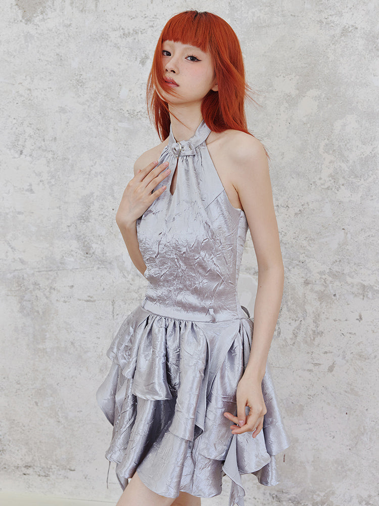 Shiny Glitter Halter Neck Dress ARCANA ARCHIVE Shiny Glitter Halter Neck Dress ARCANA ARCHIVE