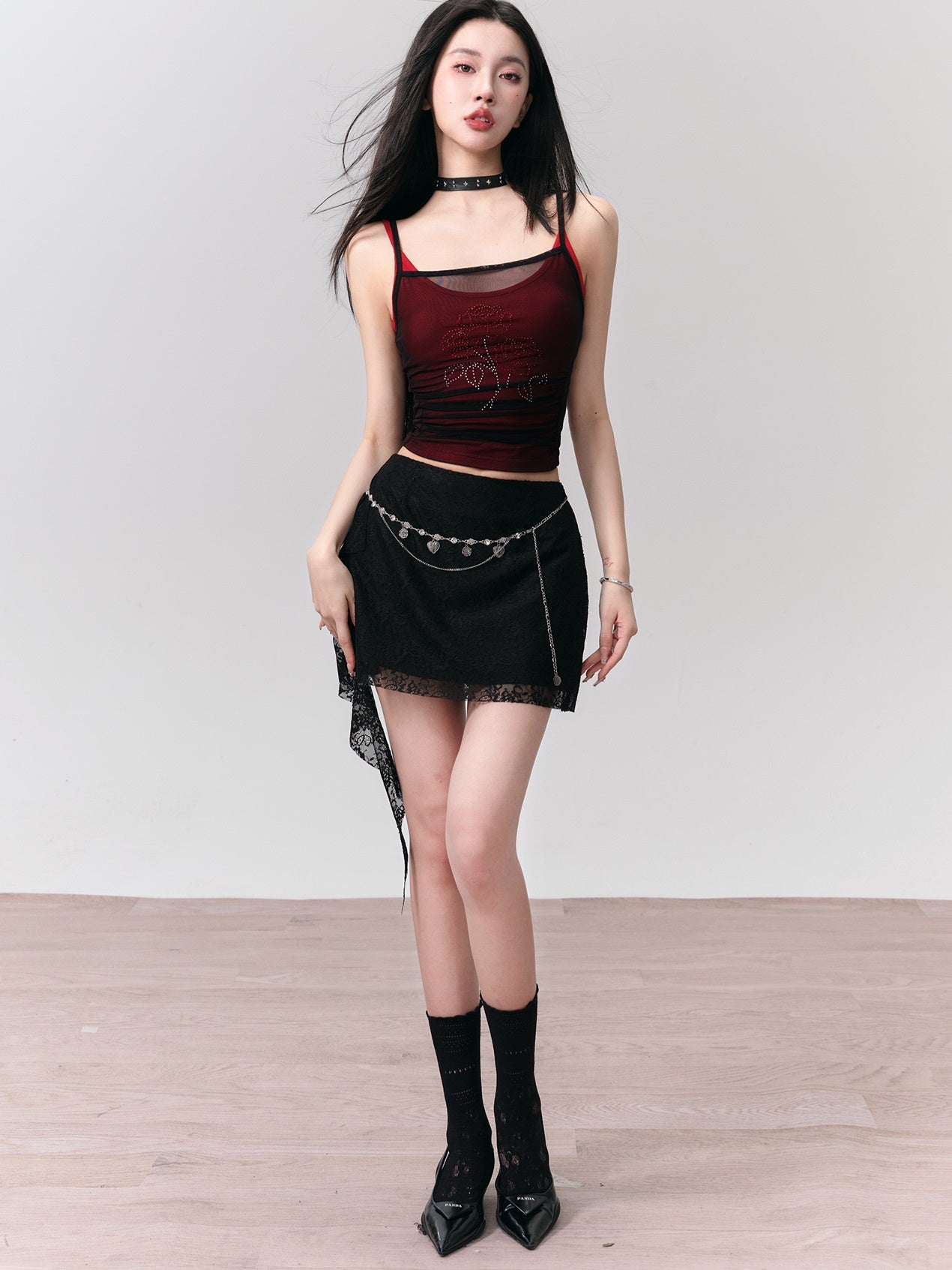 Fake Layered Design Slim Camisole