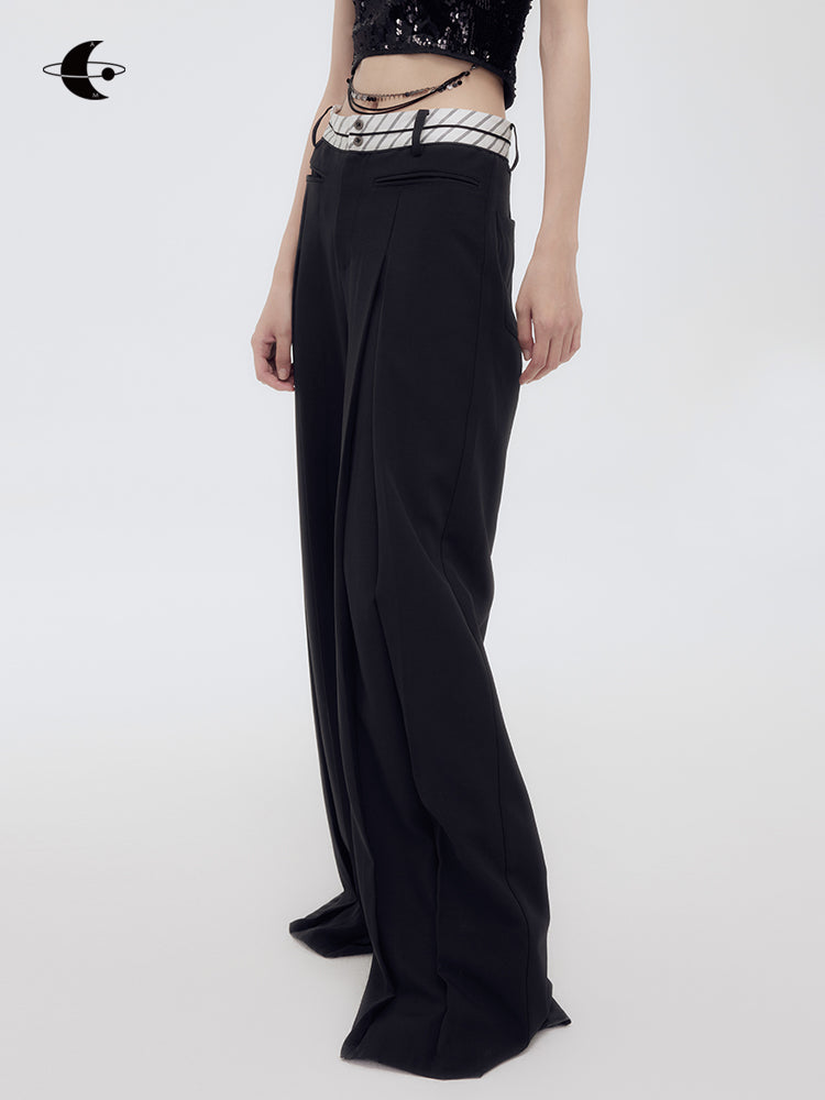 High-Waist Simple Chic Wide-Pants