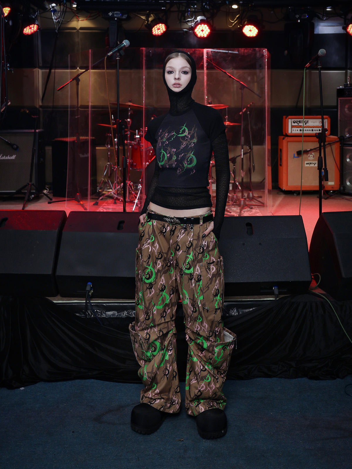 Camouflage Three-dimensional Pocket Baggy Pants