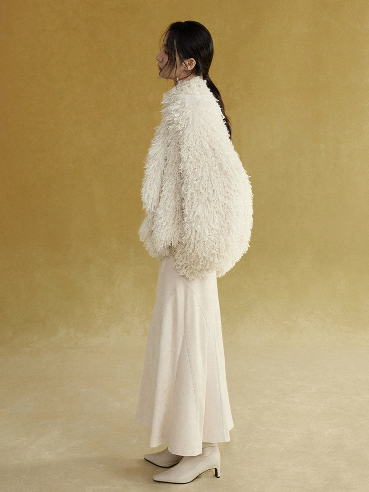 Short Eco-friendly Fur Fluffy Coat