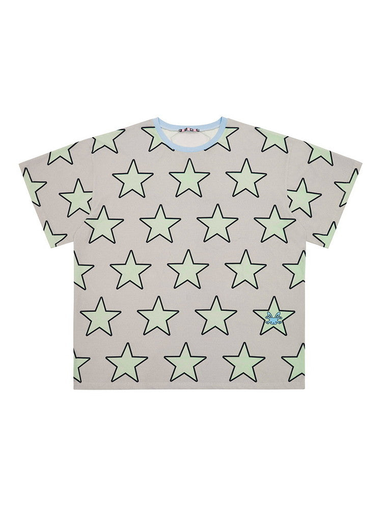 Fancy Star Casual Crew-Neck Pop T-Shirt