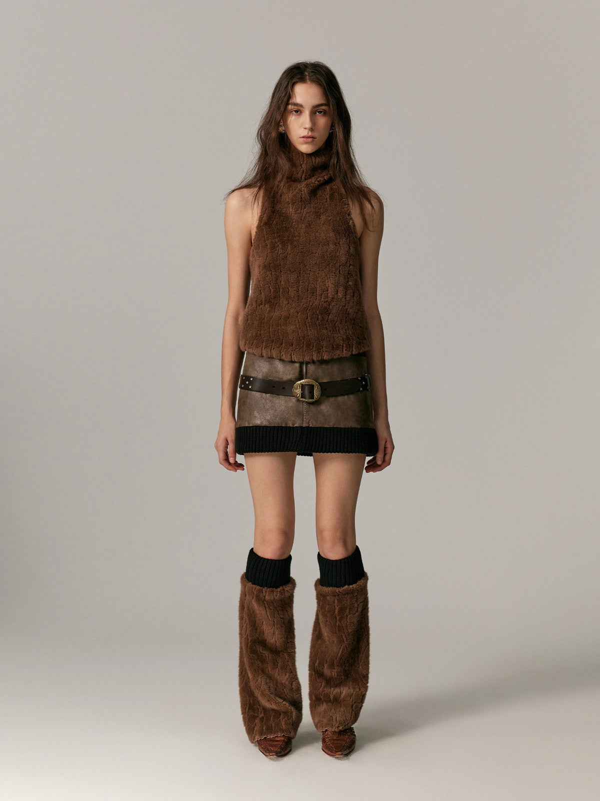 Kni Fur Long Warm Leg-Warmer