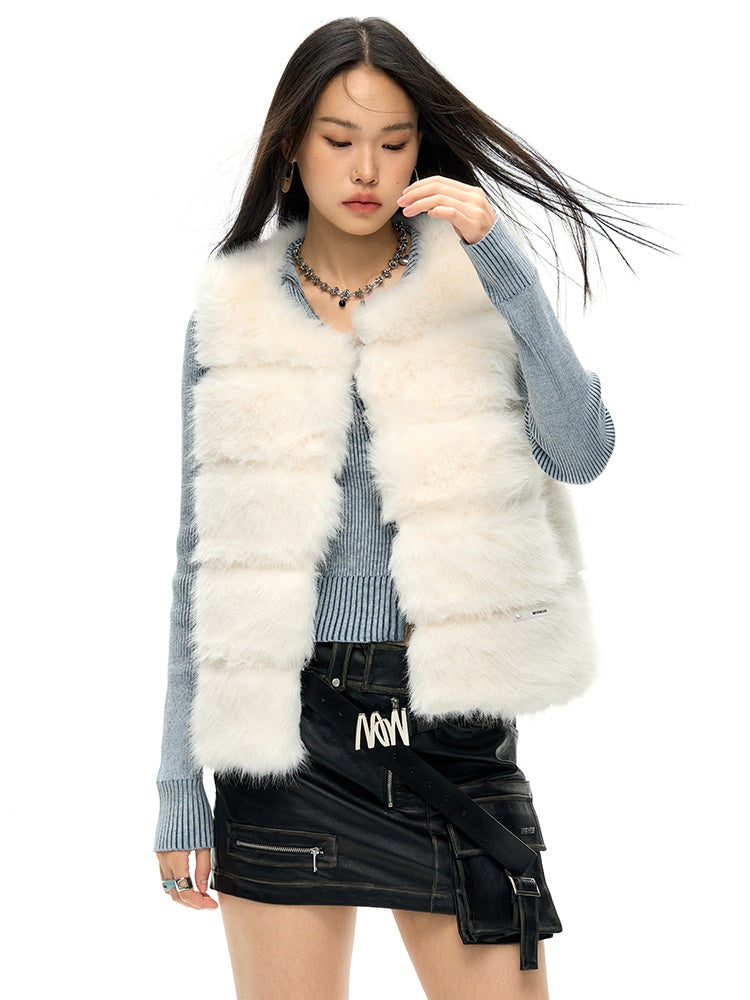 Elegance Quilted Eco-friendly Fur Coat