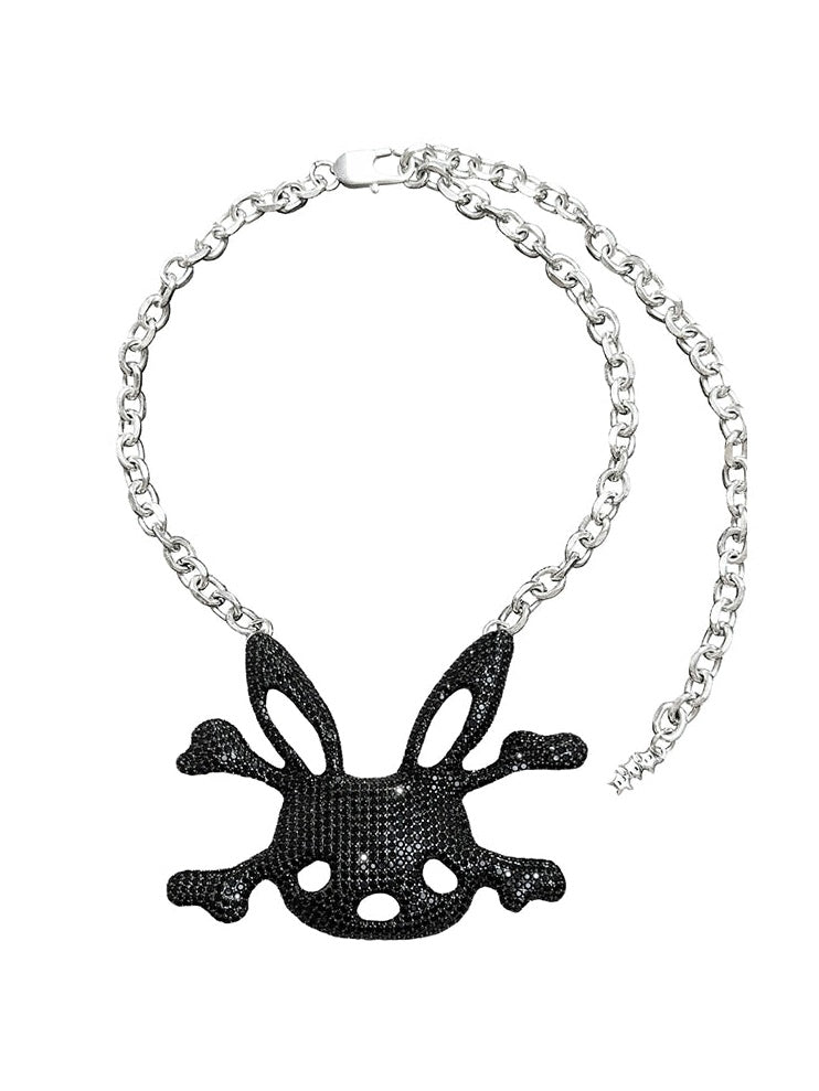 Rabbit skull outlet necklace