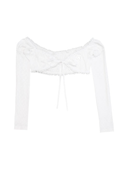 Hollow Lace Sunscreen Long-Sleeed Bolero