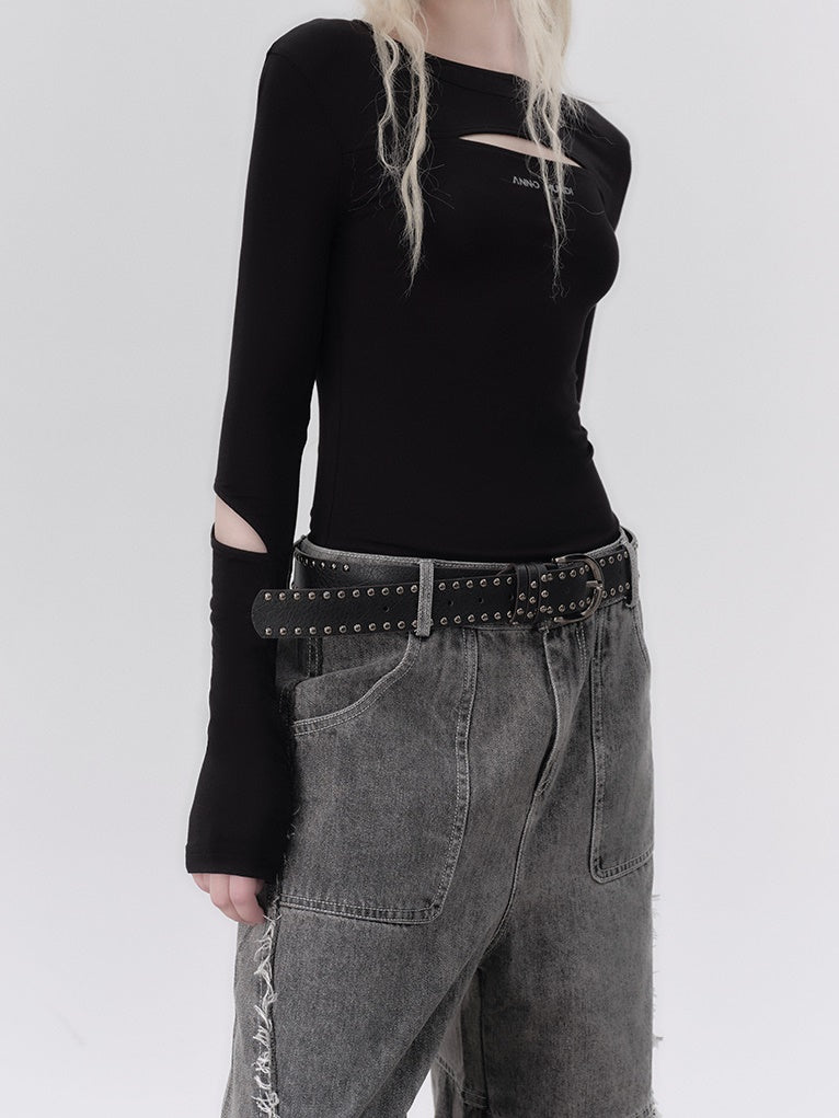 Hollow Long Sleevet-Shirt