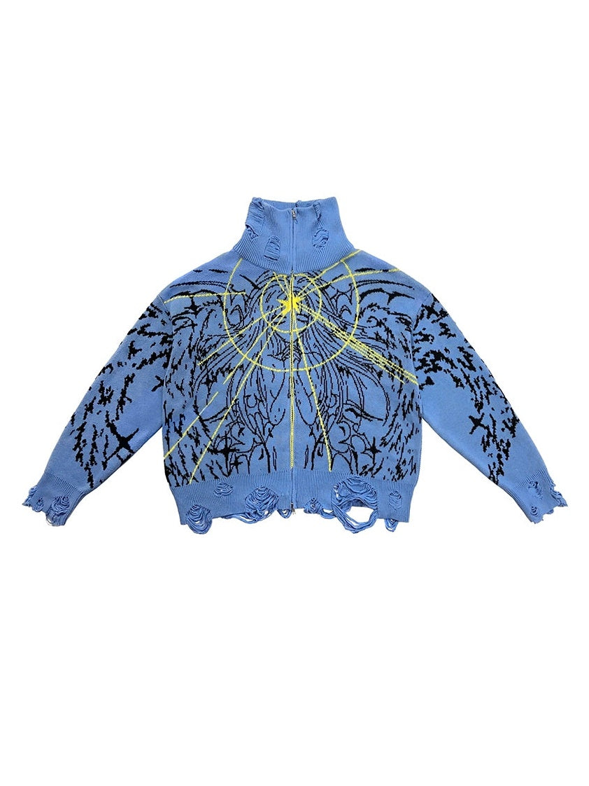 Magic Angel Knitted ZIP-UP Jacket