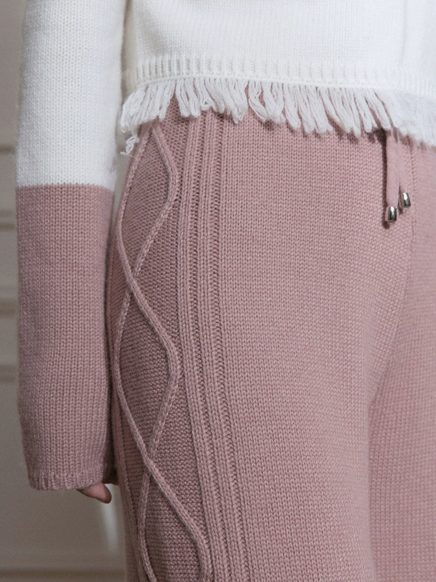 Twist Knitted Casual Pants