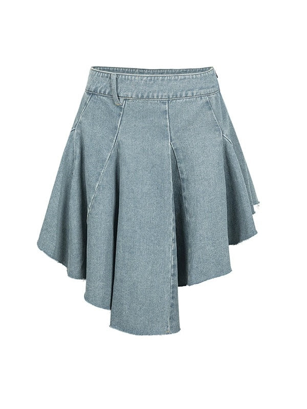 Irregular Hem Circular Skirt